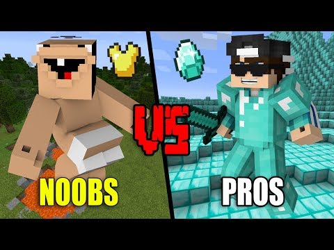 Extremly STUPID Noobs VS. EPIC Pros - Minecraft - Xem 