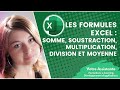 Utiliser les formules Excel - Somme, soustraction, multiplication, division et moyenne (12)