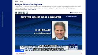 Trump Ending BIRTHRIGHT CITIZENSHIP?  SCOTUS ~FOA