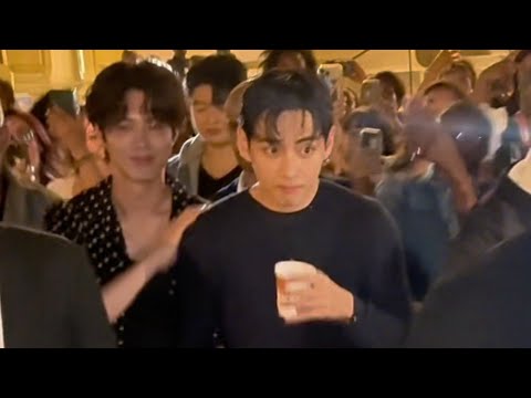250705 Kim Taehyung 김태형 & Park BOGUM 박보검 & Bae SUZY 배수지 are Leaving the CELINE Dinner in Paris