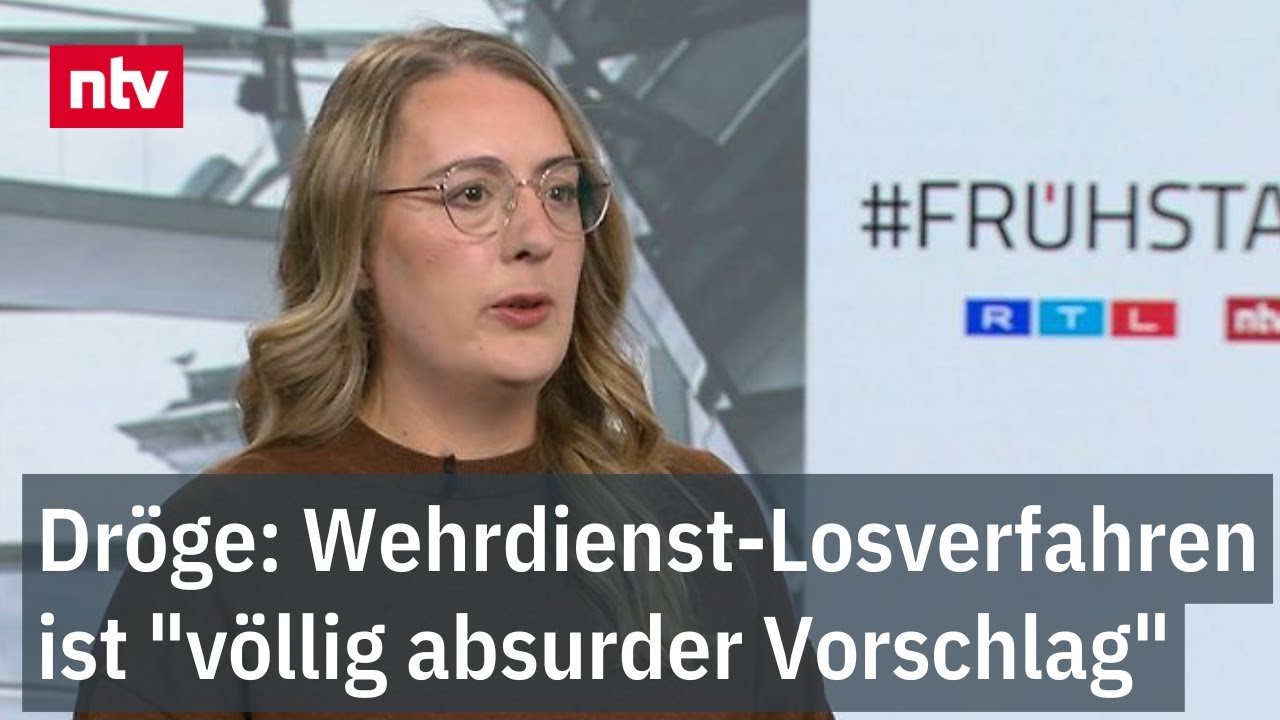 Dröge: Wehrdienst-Losverfahren ist "völlig absurder Vorschlag"