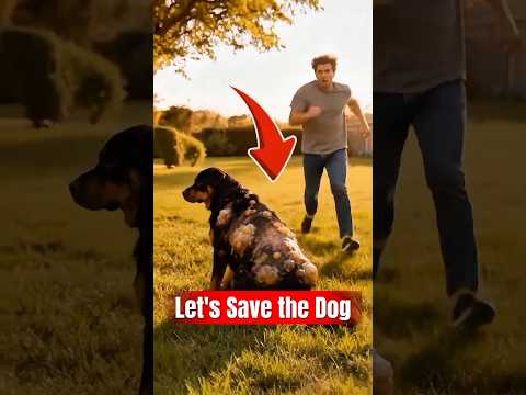 Heroic Rescue of a Rottweiler Dog Brutally Attacked by Bees #dog #beeattack #video #shorts