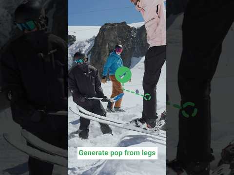 How to Pop Off a Ski Jump Correctly  ⛷️ #shorts #skiing