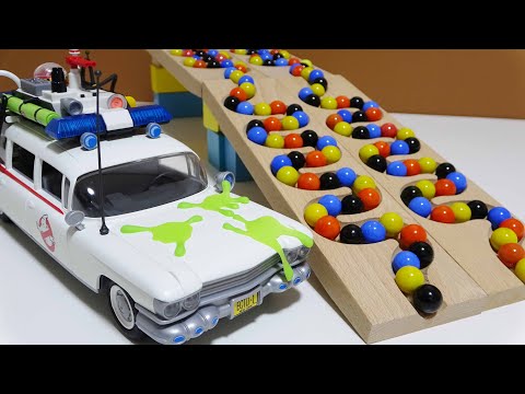 Marble Run Race ☆ HABA Slope & Ghostbusters Retro Track #54