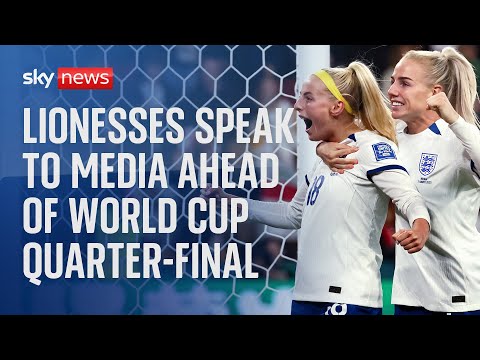 England football news conference ahead of women's World Cup quarter-final