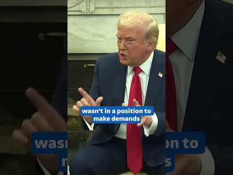 What sparked the tension at the White House meeting? | ITV News #politics #trump