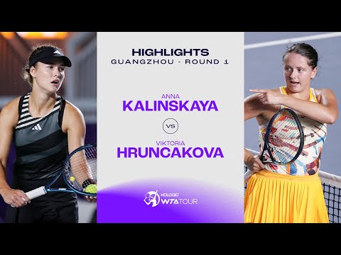 Anna Kalinskaya vs. Viktoria Hruncakova | 2023 Guangzhou Round 1 | WTA Match Highlights