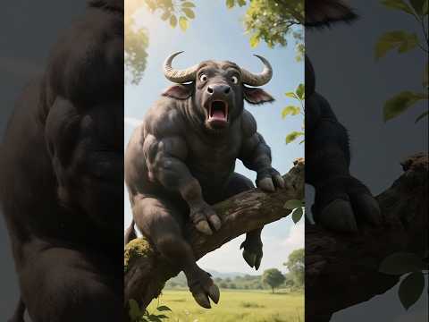 I managed to fool a lion _cats _buffalo _lion _unlucky _funny _shorts _Coffinedance Soongs cover.