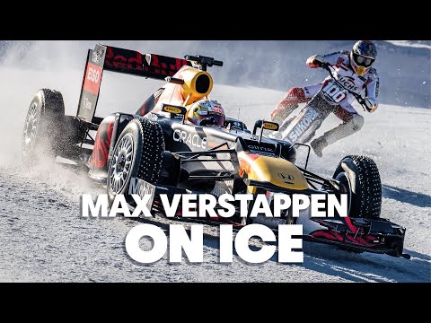 Max Verstappen On Ice | World Champion Drives The RB8 At Ice GP