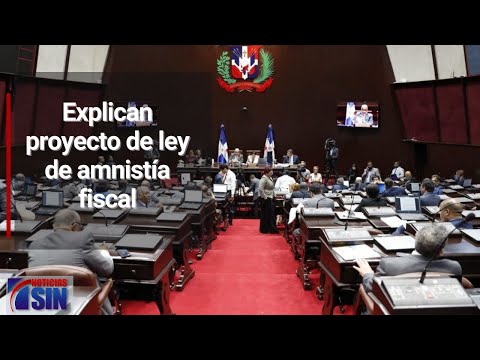 Explican proyecto de ley de amnistía fiscal