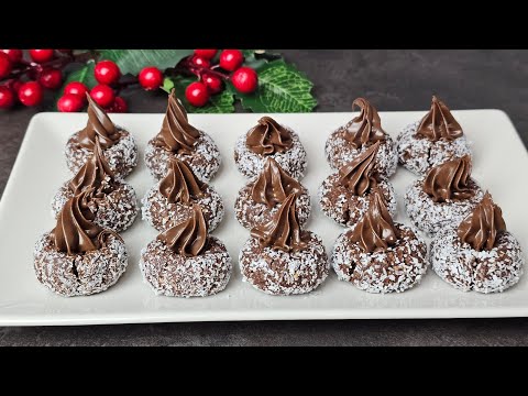 SENZA COTTURA! Dolcetti natalizi e festivi ?In 5 MINUTI! Si sciolgono in bocca, facile e veloce?