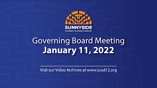 Governing Board Meeting - January 11, 2022