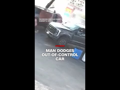 Man dodges out-of-control car