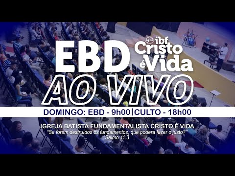 EBD - ESCOLA BÍBLICA DOMINICAL | DIAC RÔMULO BRAGA| 19/11/2023