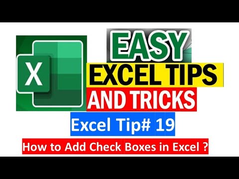 How to add Add Check ✅ box in Excel ? | How to Insert Checkbox in Excel ?#shortvideo #excel