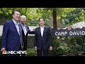 Biden holds meeting with leaders of South Korea and Japan at Camp David