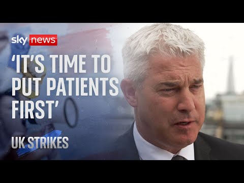 Senior doctors' strike: 'It's time to put patients first' says health secretary Steve Barclay
