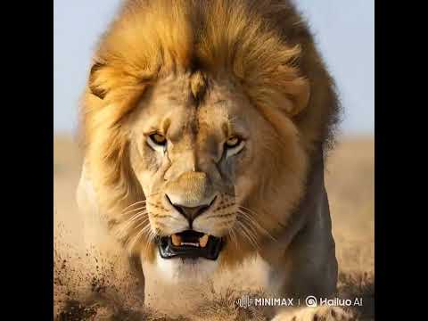 ライオン→子ねこ 変化(HailuoAI動画生成)⑥#HailuoAI #子猫 #失敗