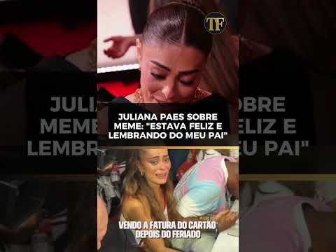 Juliana Paes comenta meme do Carnaval: "Eu estava muito feliz e lembrando do meu pai"