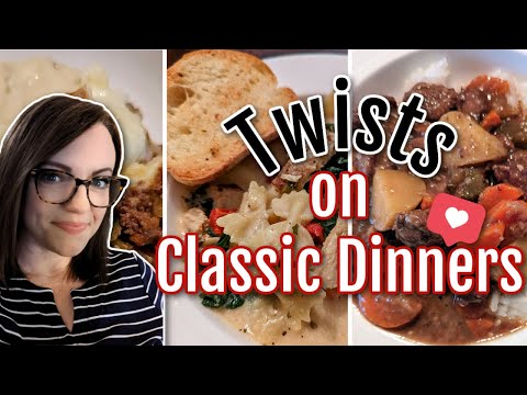 Twists on classic recipes!!  3 INCREDIBLE dinners!  Winner Dinners 152