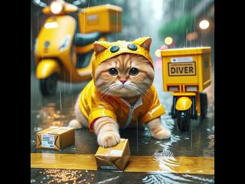 Meow meow, the food delivery is always bad... cry cry #kitten #littlekitten #aipainting #aunt#ai