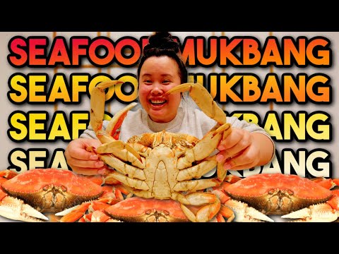 Seafood Dungeness Crab Mukbang 먹방 Eating Show!!! (So much meat!!!)
