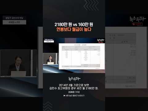 2180만 원 vs 160만 원... 연봉보다 월급이 높다 #김민수 #국민의힘
