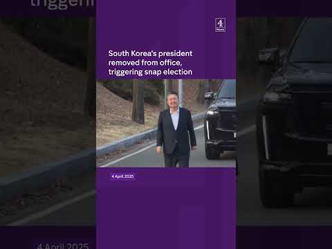 South Korea's president removed from office, triggering snap election