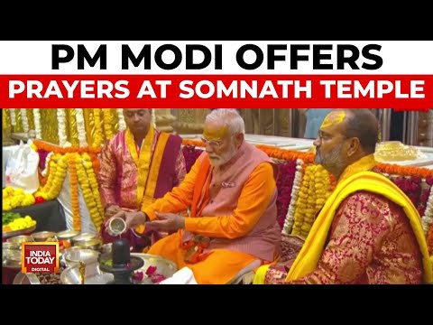 PM Narendra Modi Performs Puja At Somnath Temple During Three-Day Gujarat Tour | India Today