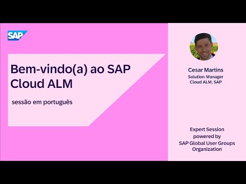 Bem-vindo(a) ao SAP Cloud ALM