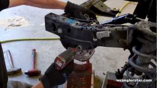 How To Replace A Jeep Wrangler Steering Gear 97 - 06 - YouTube