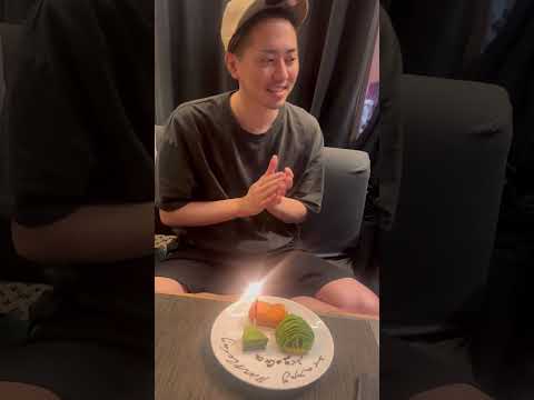 34歳誕生日に家族集合