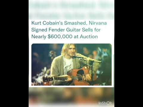 Kurt Cobain's Smashed, Nirvana Signed Fender Guitar Sells for Nearly $600,000 at Auction