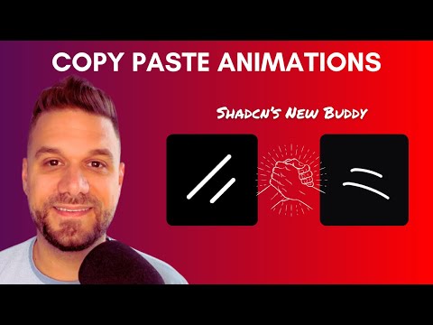 New Animation Library! Literally Just Copy Paste Components Like in SHADCN!