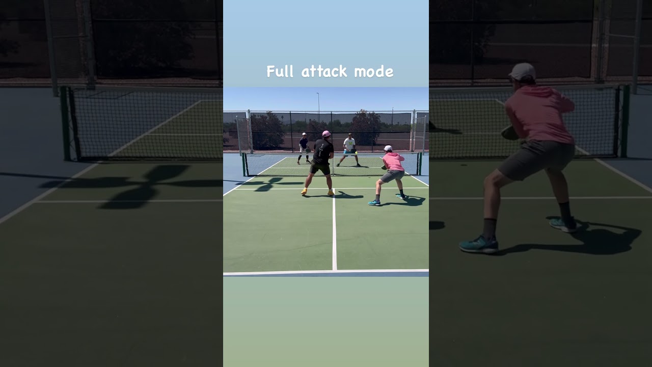 Full attack mode #pickleball #Highlights #Sports #Fun #Action