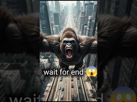 gorila fell from building 😱 #facts #shortsfeed #shorts #gorila #ai #kid