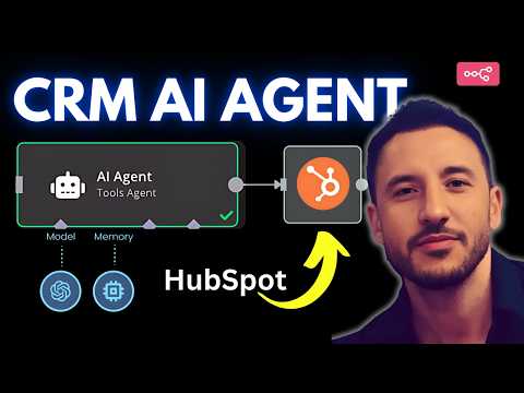 How I Automated HubSpot CRM with an n8n AI Agent (NO CODE!)