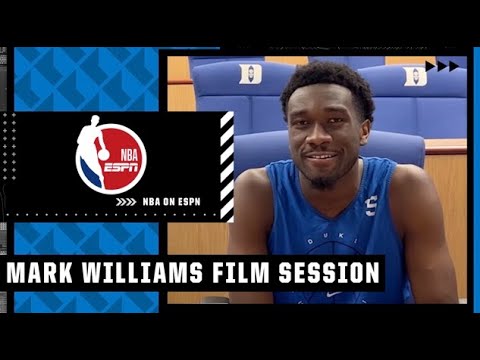 2022 NBA Draft prospect Mark Williams film session with Mike Schmitz | NBA on ESPN video clip