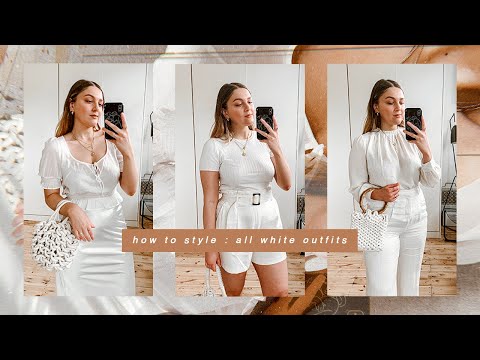 HOW TO STYLE ALL WHITE OUTFITS | I Covet Thee