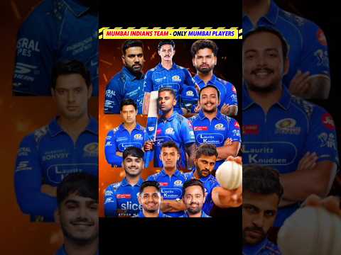 Mumbai Indians Team 🤯 only Mumbai <strong>Players</strong> 🔥