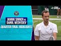 Wimbledon 2024 | #DaniilMedvedev stuns No.1 seed #JannikSinner | #WimbledonOnStar