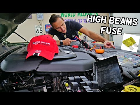 DODGE CHARGER HIGH BEAM LOW BEAM FUSE LOCATION REPLACEMENT