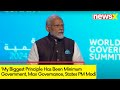 My Biggest Principle Has Been Minimum Government, Max Governance | PM Modi at World Govts Summit