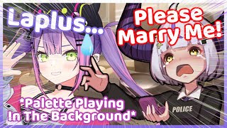 Laplus Proposes to Towa with "Palette" BGM is PEAK CINEMA! (Hololive G