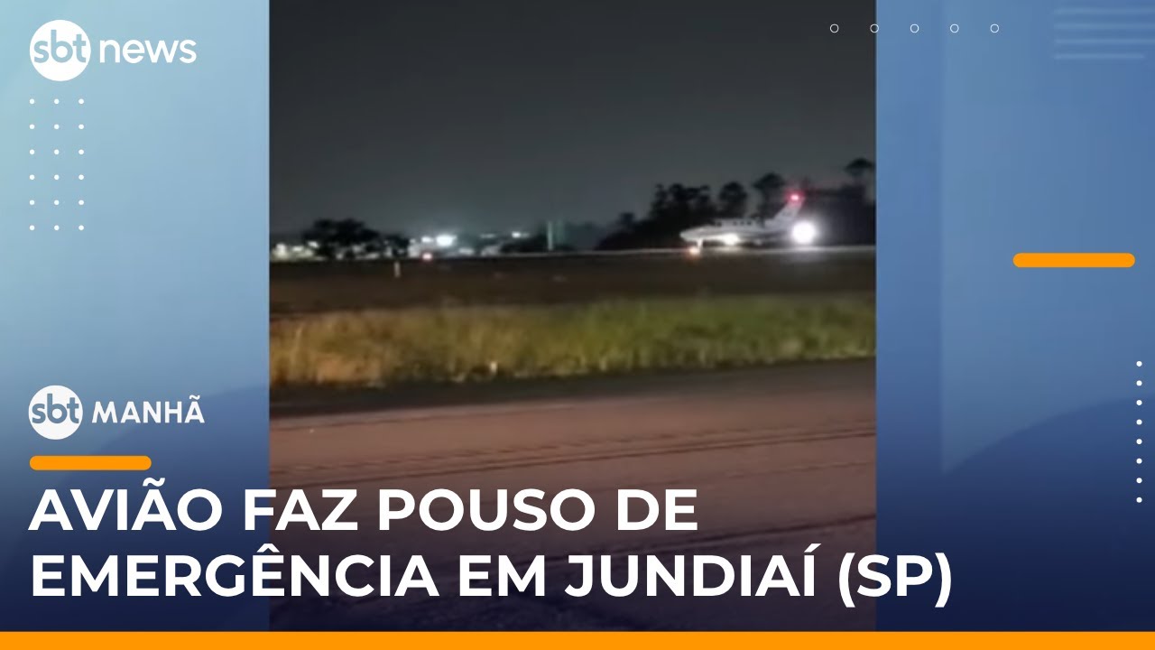 Avião faz pouso de emergência no interior de SP após problema técnico | #SBTManhã