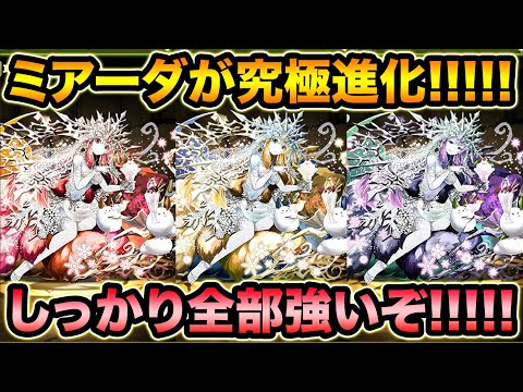 あんなに弱かったミアーダが究極進化で大化けしました！３分岐どれも優秀です！【スー☆パズドラ】