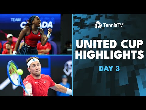 Ruud vs Machac Epic; Gauff, Zverev, Fritz & More Feature 🤝 | United Cup 2025 Highlights Day 3