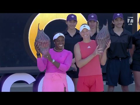 Sloane Stephens and Ashlyn Krueger 2024 Charleston Championship Speech | Charleston 2024 Final