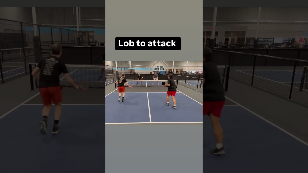 Lob to attack #pickleball #Highlights #Sports #Fun #Action