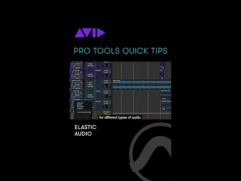 Learn how to enable Elastic Audio in Pro Tools